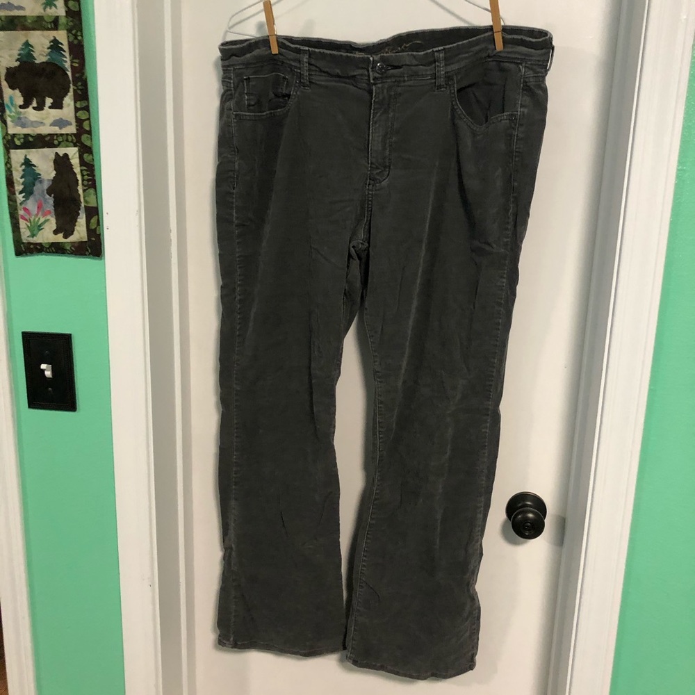 Classic rise corduroy pants
